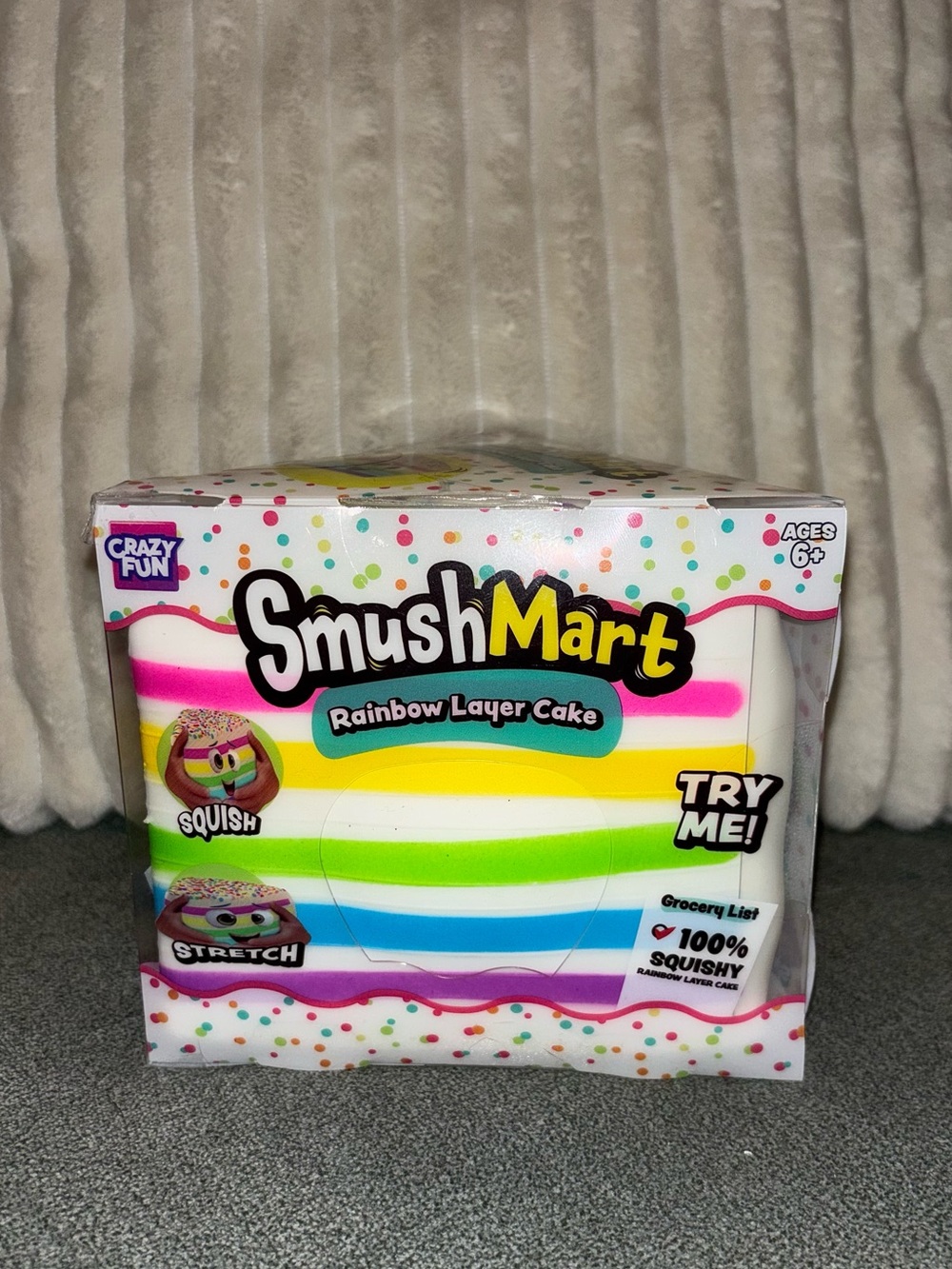 New Jumbo RMS SmushMart Rainbow Layer Cake - Picture 6 of 9